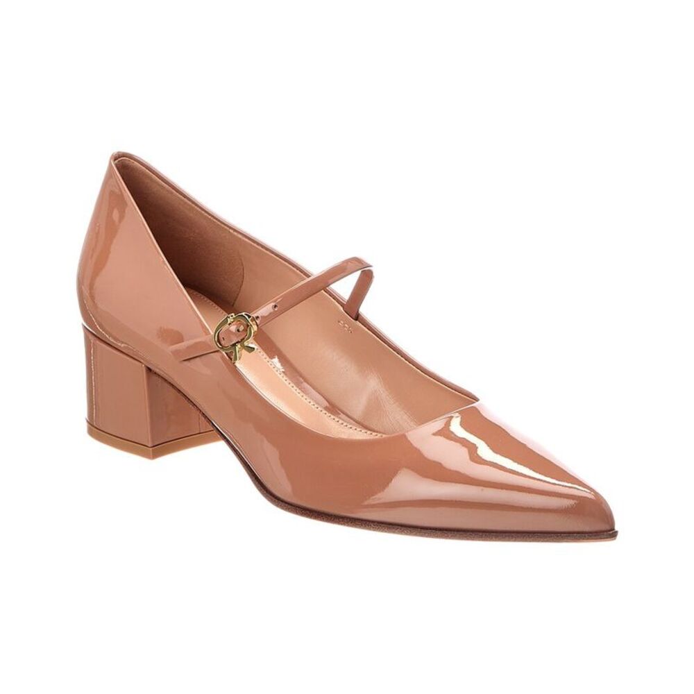 Gianvito Rossi Patent Pump, Beige